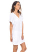BUTTON FRONT DRESS WITH POCKETS